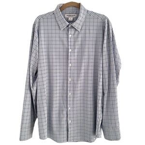 MIZZEN+MAIN Lightweight Leeward Dress Shirt Stretch Light Blue Wrinkle Resistant